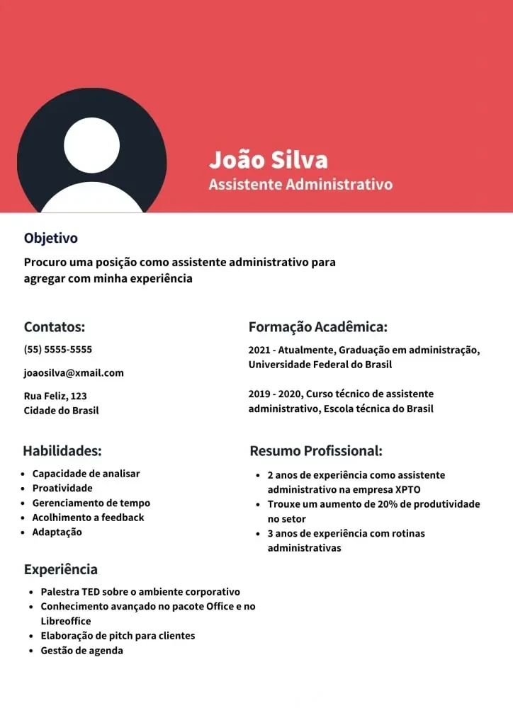Exemplo de currículo